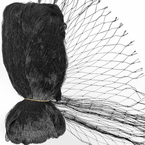 MINKUROW 7,5 x 15 m Teichschutznetz feinmaschig (25 x 25 mm) Farbe Schwarz Vogelschutznetz, Laubnetz, Vogelschutznetz, Teichabdecknetz (1/5)