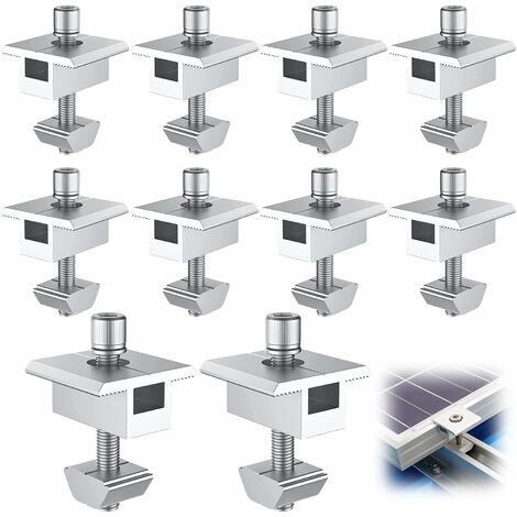 Solar-Mittelklemme 30 Mm – 10 Stück, T-förmig,  Produktbild-Vorschau 2