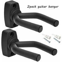 MINKUROW Gitarrenhaken Gitarrenhalter Wandhalterung 2 Stück für Akustikgitarre, Konzertgitarre, E-Gitarre, Bass, Ukulele