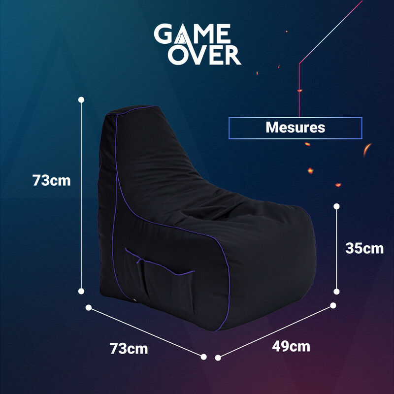 Pouf Gamer  Parfait pour vos Soirées Gaming