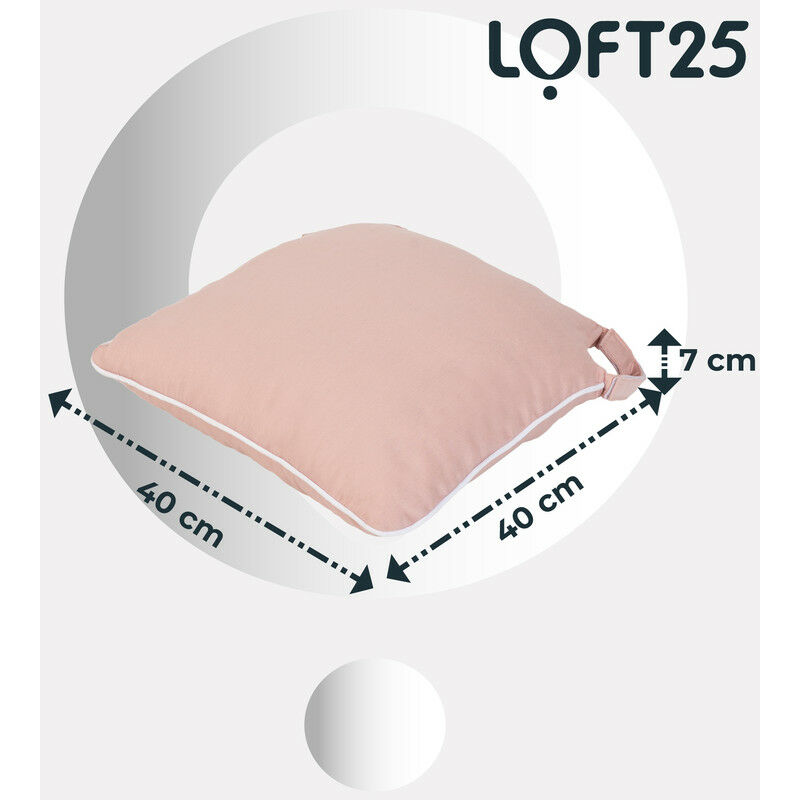 Coussin de siège Loft 25 avec ruban - coussin de chaise pour