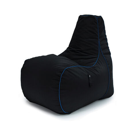 Pouf Enfant Avec Tabouret - Fauteuil Poire Ergonomique En Simili Cuir, Facile à Nettoyer, Blanc
