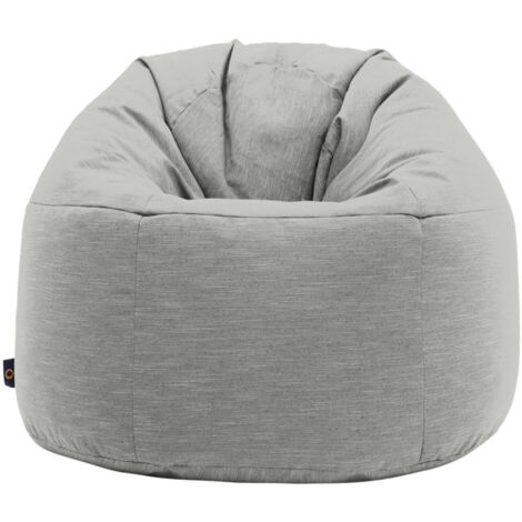 Pouf Rond Velours Repose-pieds Bean Bag - 45x27 Cm, Rembourrage Billes EPS, Fabriqué UE