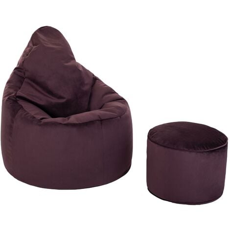 Lounge Pug Pouf Chaise Gamer Côtelé Anthracite Pouf Gamer