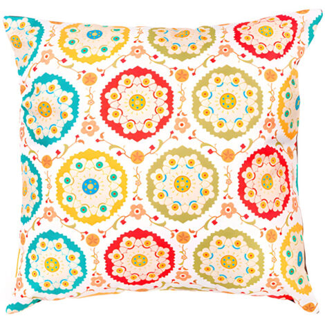 Lot De 4 Housses De Coussin Citron 45x45 Cm - Lin Résistant Extérieur, Lavable Machine, Fermeture éclair Cachée