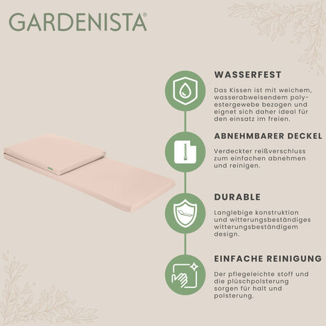 Gardenista Outdoor-Sonnenliege-Auflage für Terrassenmöbel, wasserabweisend,  bequem und weich Liegestuhl-Kissen für Garten und Wohnkultur,
