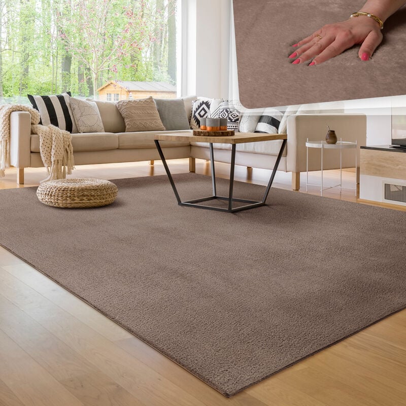 Il colore perfetto del tappeto per un soggiorno caldo e spazioso!