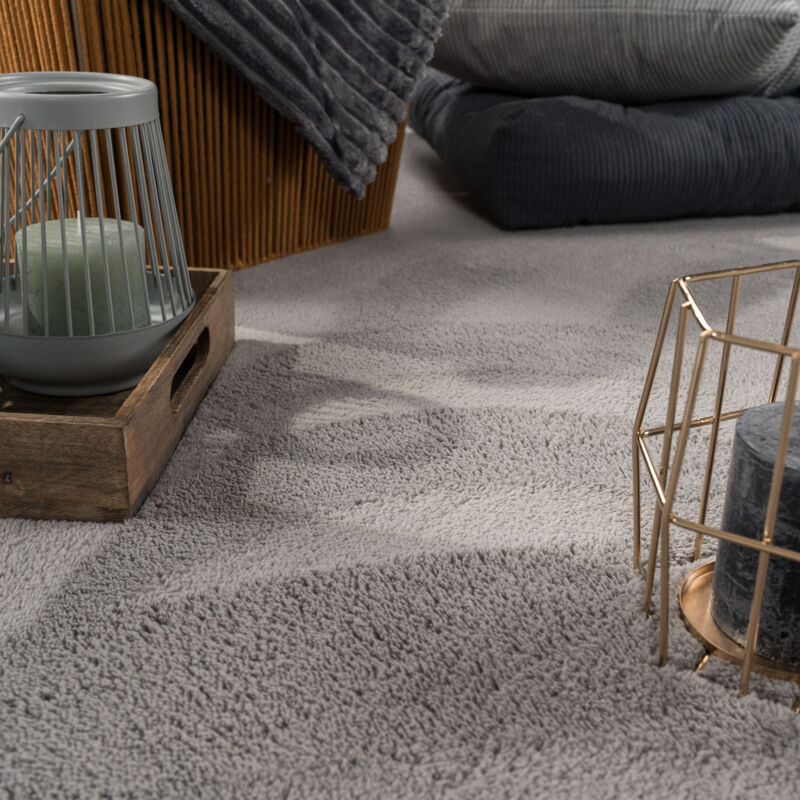 Tappeto Lavabile In Lavatrice 160x230 Cm Grigio – Motivo Floreale Vintage, Antiscivolo, Per Soggiorno O Camera
