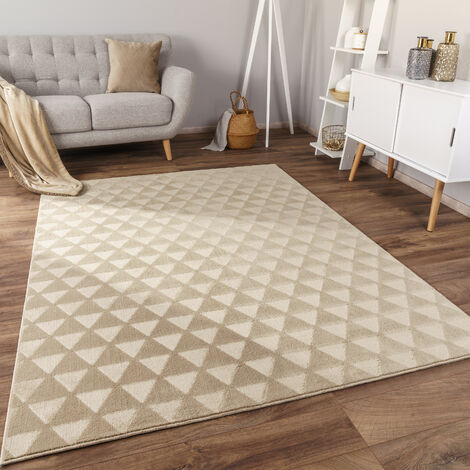 Tappeto - beige - 80x150 cm - in cotone - Derince