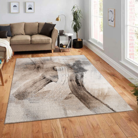 Paco Home Alfombra Salon Pelo Corto Abstract Vintage Se Puede Lavar En La Lavadora Suave 80x150 cm, Multicolore