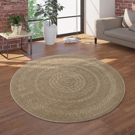 Tappeto rotondo 200cm tappeto geometrico soggiorno tappeto per la