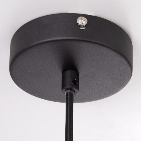 Paco Home Lampada a sospensione a , GU10, per soggiorno, sala da pranzo, cucina, regolabile in altezza Plâtre blanc, Senza illuminante