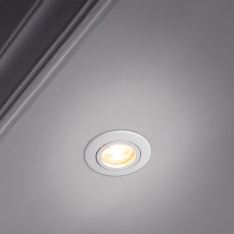 Faretto Doppio Led Incasso Orientabile Nido Ape Soffitto Bianco 24W Luce  Fredda