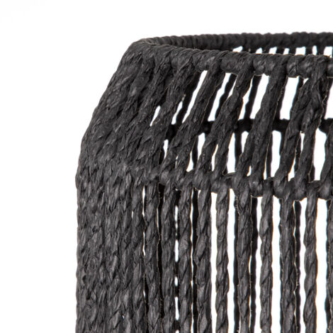 Paco Home Lampada Terra Moderna Soggiorno Camera Letto Effetto Rattan Cesto Boho E27 Nero 28 Cm Lampada Da Terra Nero Paco Home  F2e02643 F033 5e76 9f9b 96e453c0f38f