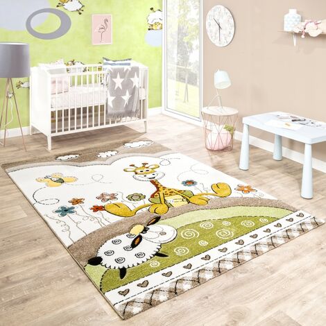 Paco Home Tappeto Per Cameretta Bambine 120x160 Cm Rosa Con Scritta "You Are My Sunshine" - Morbido E Lavabile