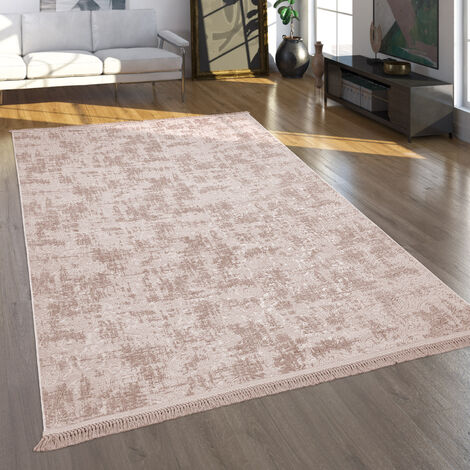 Paco Home Tappeto Salotto Moderno Pelo Corto Motivo Moderno Orientale Lavabile  Beige 80x150 cm