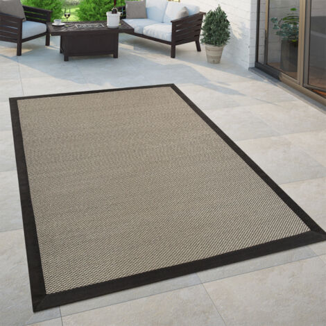 VIMODA Tappeto Indoor/Outdoor 60x100 Cm, Beige – In Polipropilene, Resistente All'Acqua, Facile Da Pulire, Per Balcone, Cucina, Soggiorno