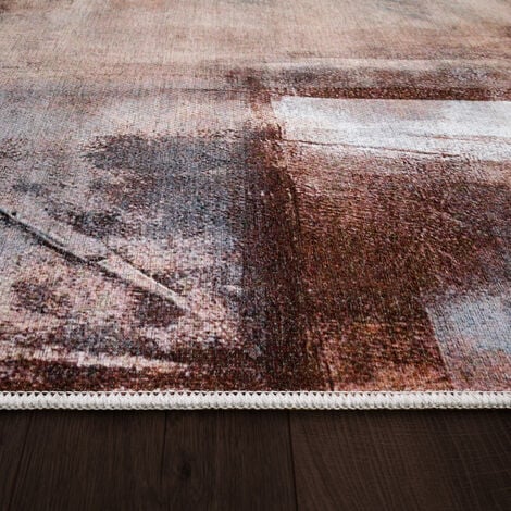 Tappeto Soggiorno Moderno 240x340 Cm - Pelo Corto Motivo Astratto, Multicolore - Foto 11