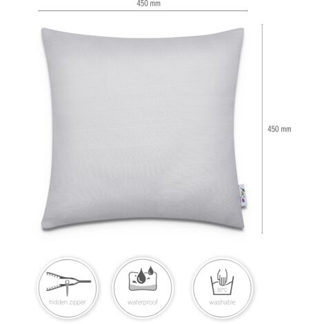 2 Fodere Cuscini 45x45 Cm In Ciniglia Morbida - Grigio Scuro, Per Divano, Letto O Esterno - Foto 5