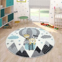 Paco Home Tappeto per Cameretta dei bambini Grazioso Razzo