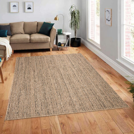 Paco Home Alfombra Cocina Exterior Terraza Jardin Lavar En La Lavadora Motivo Boho Chic Beige, 120x160 cm (1/5)