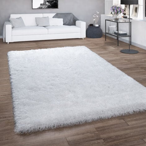 Alfombra grande y esponjosa para dormitorio, de 5 x 8 pies, alfombra de  pelo largo blanco lanudo para sala de estar, alfombra de piel sintética