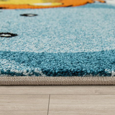 Paco Home Alfombra Infantil Cuarto Infantil Pelo Corto Chicos Chicas Puntos Arco Beige 54350992