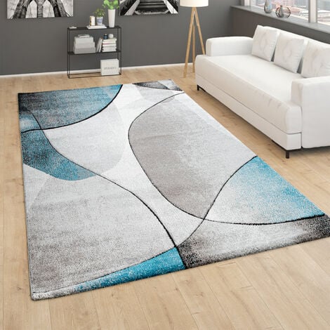 Modernas alfombras de pelo corto, para dormitorio, habitación, cocina,  alfombra grande, diseño abstracto antiguo, tinta multicolor y lavada, 3.9 x  6.5