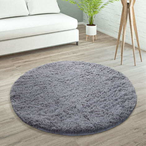 Paco Home Alfombra Pelo Largo Mullida Moderna Shaggy Flokati Acogedora  Uniforme En Beige 60x90 cm