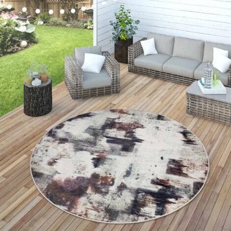 Paco Home Alfombra Cocina Exterior Terraza Jardin Lavar En La Lavadora  Motivo Boho Chic 80x150 cm