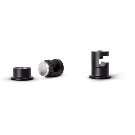 Paco Home Mazo Cables Lámpara Colgante Techo Gestión Cables Abrazadera Cable Gancho Negro Set de 2, Gancho de techo