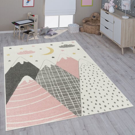 Paco Home Alfombra Infantil, Alfombra Pastel Habitación Infantil con Nubes  3D Y Motivos De Estrellas Arcoíris, tamaño:80x150 cm, Color:Gris 3 :  : Hogar y cocina