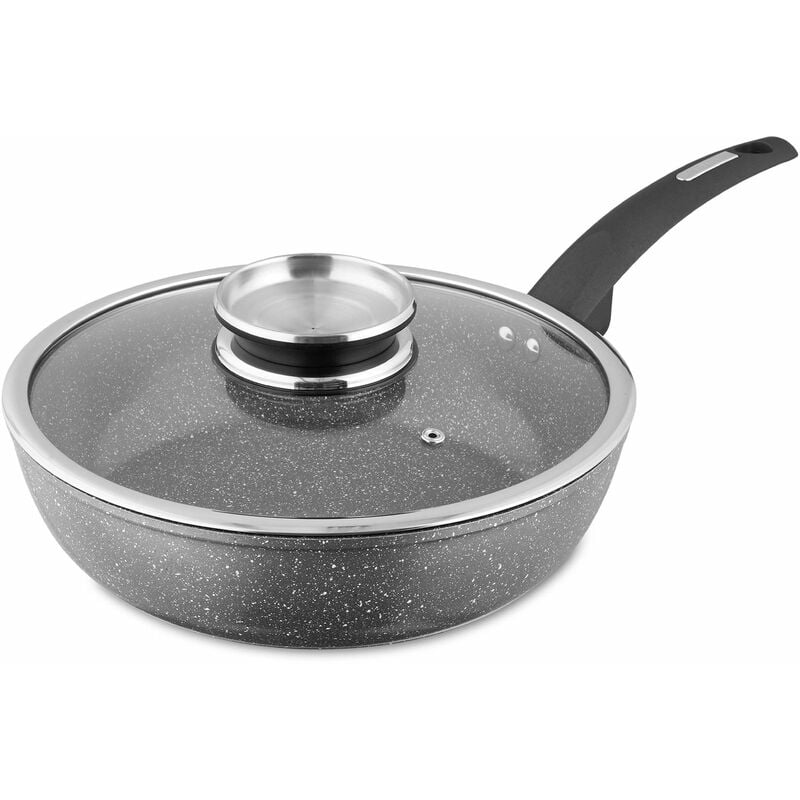 Tower Saucepan Set, Cerastone, Forged Aluminium with Easy Clean Non-Stick  Ceramic Coating, Graphite, 3 Piece