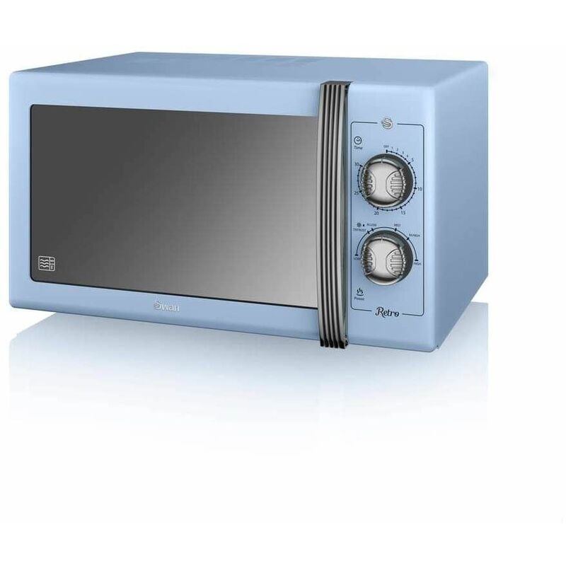 Swan 800W Retro Cream Digital Microwave