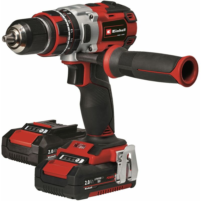 Einhell TE-CD 18/2 Li 18-Volt Power X-Change Cordless Drill Workshop Power  Tool Kit, 3/8-Inch, W/ 1.5-Ah Battery