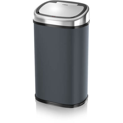 Tower T80902 Kitchen Bin with Sensor Lid, Automatic Soft-Close, Manual Override, 58 Litre, Charcoal (1/5)