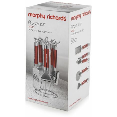 Morphy Richards 46811 Kitchen Utensils Set, Accents Range, Kitchen Gadget Set, Stainless Steel ...