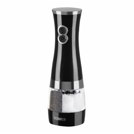 Tower T847004B Electric Duo Salt and Pepper Mill, Black (1/5)