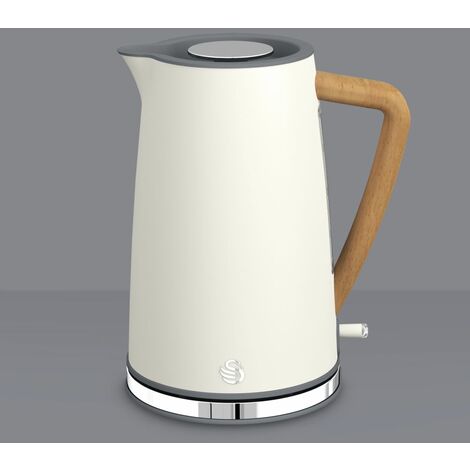 Packs: Nordic Polished Stainless Steel Cordless Kettle & 2 Slice Toaster -  Swan