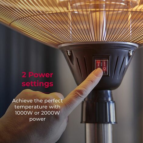 TOWER T978521 - ASTRID 2KW Patio Heater Table