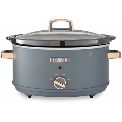 Tower Cavaletto 6.5 litre Slow Cooker Grey
