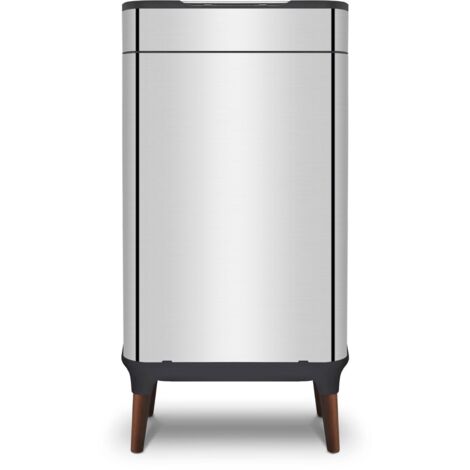Tower Ozone Sensor Bin with Legs, Large 65L, Hands Free Opening, Carbon Filter, Stainless Steel T938022SS