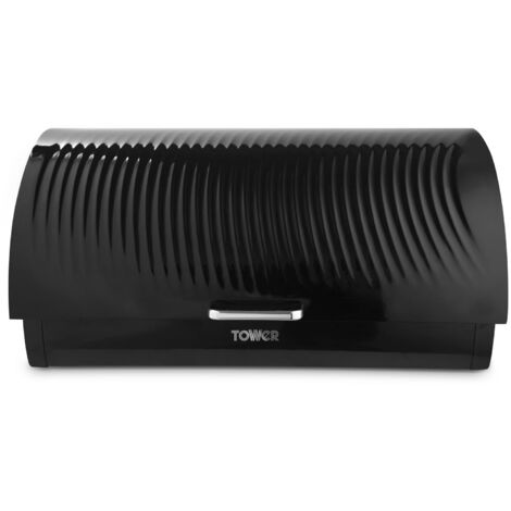 Tower Sonar Bread Bin, Roll Top Design, 16L Capacity, Black T826219BLK (1/5)