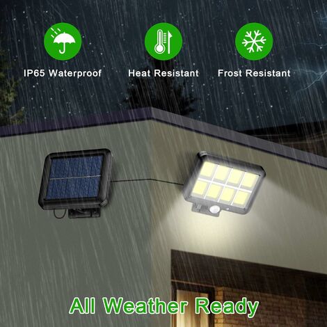 Nature Power Lampe de sécurité extérieure à capteur de mouvement solaire  120-LED