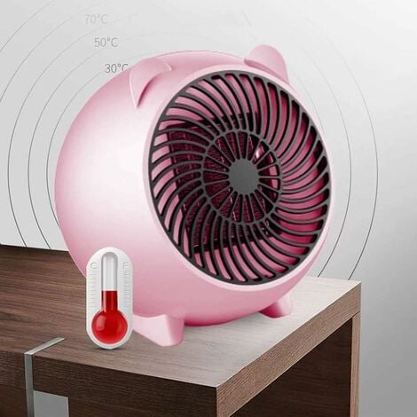 Chauffage D'Appoint 800 W Mini Ventilateur Électrique Portable En