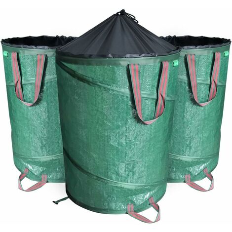 Sacs à déchets de Jardin Sac de Jardin Réutilisable étanche Heavy Duty  Grande Sacs avec poignées Sacs à Feuilles Autoportante et Pliable peut  ramasser