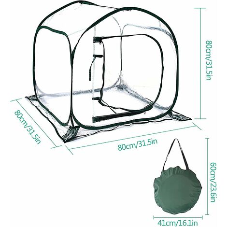 Petite serre pop-up, petite tente d'hiver pour plantes à effet de serre,  pot de fleur, mini plantes