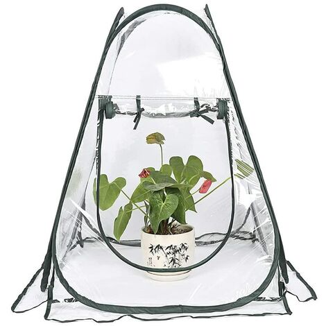 Petite serre pop-up, petite tente d'hiver pour plantes à effet de serre,  pot de fleur, mini plantes