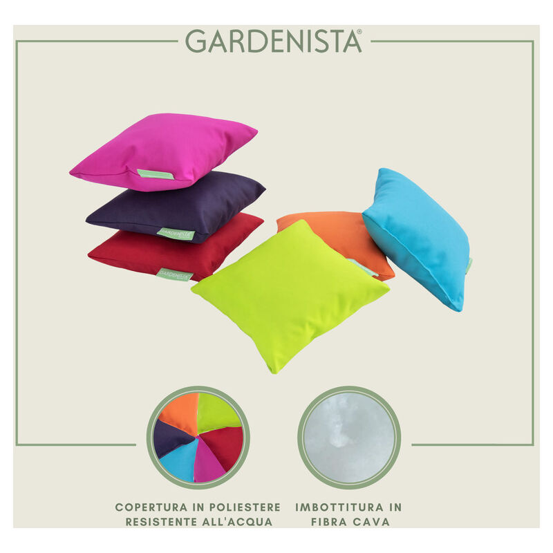 Gardenista Cuscini Decorativi per Esterno/Interno | Resistenti all'acqua Copricuscini Geometrico Cuscino Divano | Scatter Cuscini con Riempito in Fibra Cava per Sedia da Giardino 45X45cm (Rosa