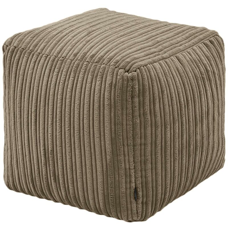 Loft 25 - Pouf poggiapiedi per soggiorno - Pouf cubo per il relax -  Poggiapiedi a sacco in velluto